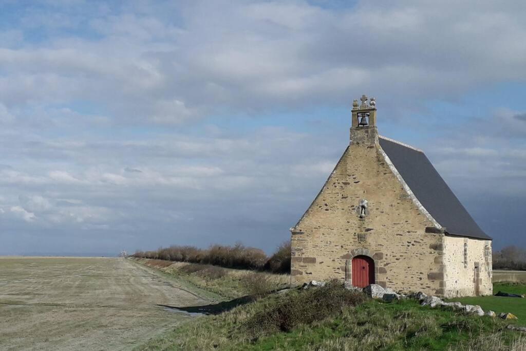 Vue Mer Pour Une Escale En Baie Du Mt-St-Michel Cherrueix Exterior foto